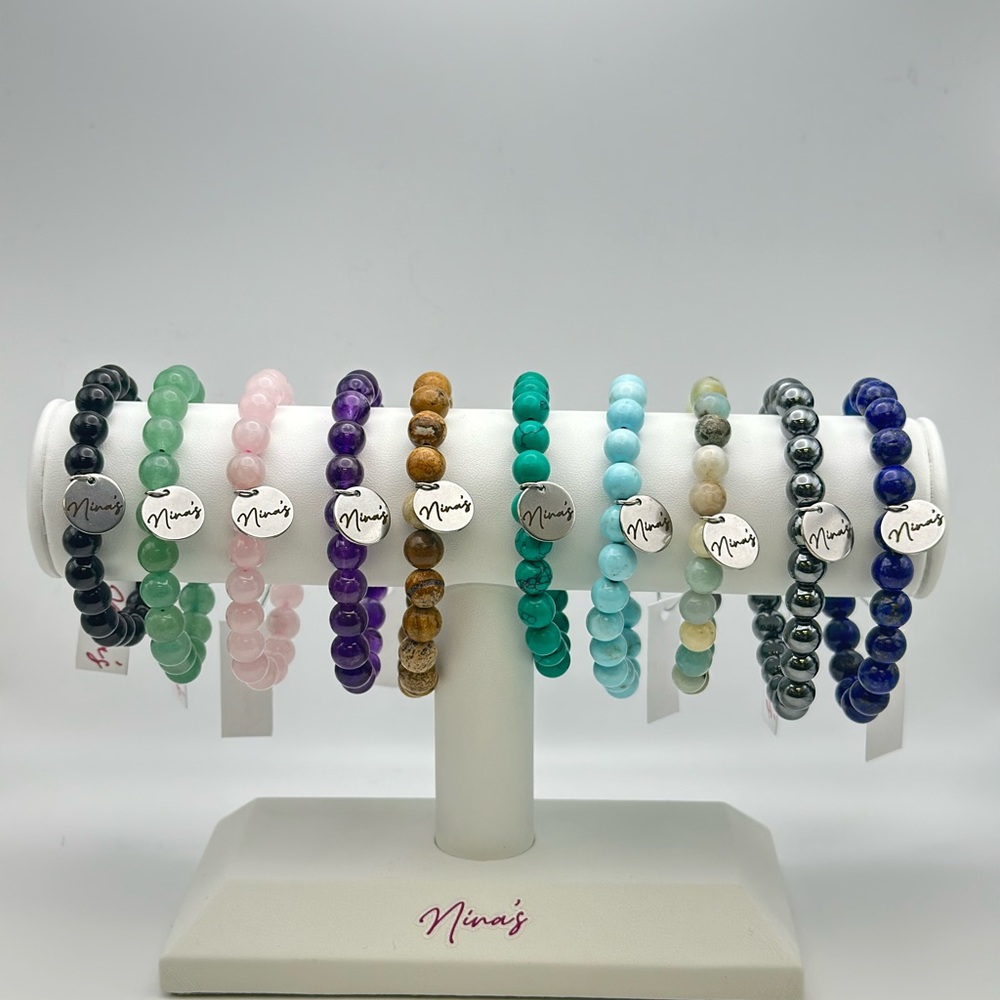 Nina’s Gemstone Stretch Bracelets